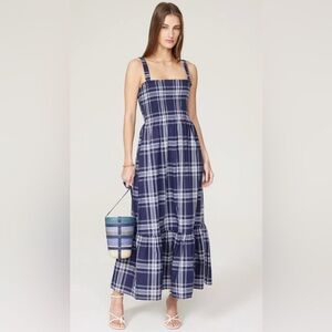 NWOT HILL HOUSE ANJULI NAP DRESS PLAID